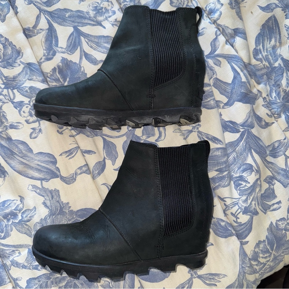 Sorel Chelsea Black Ankle Boots 9 - Picture 3 of 9